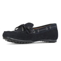 Navy - Back - Moretta Womens-Ladies Sofia Suede Moccasins