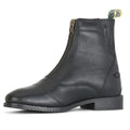 Black - Back - Moretta Womens-Ladies Martina Leather Paddock Boots