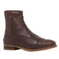 Brown - Front - Moretta Womens-Ladies Martina Leather Paddock Boots