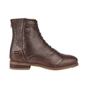 Brown - Front - Moretta Womens-Ladies Camilla Leather Paddock Boots