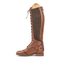 Tan - Side - Moretta Womens-Ladies Maddalena Leather Long Riding Boots