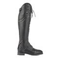 Black - Back - Moretta Womens-Ladies Maddalena Leather Long Riding Boots