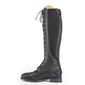 Black - Side - Moretta Womens-Ladies Maddalena Leather Long Riding Boots