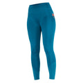 Teal - Front - Aubrion Childrens-Kids Team Winter Horse Riding Tights