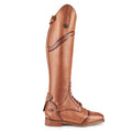 Tan - Back - Moretta Womens-Ladies Constantina Leather Long Riding Boots