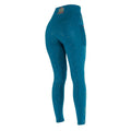 Teal - Back - Aubrion Childrens-Kids Team Horse Riding Tights