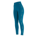 Teal - Front - Aubrion Childrens-Kids Team Horse Riding Tights