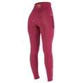 Mulberry - Back - Aubrion Womens-Ladies Team Horse Riding Tights