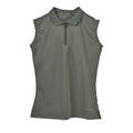 Olive - Front - Aubrion Childrens-Kids Poise Sleeveless Polo Shirt