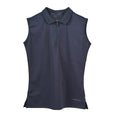 Navy - Front - Aubrion Childrens-Kids Poise Sleeveless Polo Shirt