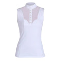 White - Front - Aubrion Womens-Ladies Preston Show Shirt