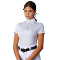 White - Side - Aubrion Womens-Ladies Salford Show Shirt