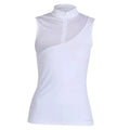 White - Front - Aubrion Womens-Ladies Luton Show Shirt