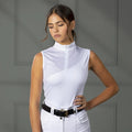 White - Side - Aubrion Womens-Ladies Luton Show Shirt