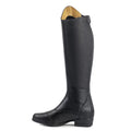 Black - Side - Moretta Womens-Ladies Carla Leather Long Riding Boots