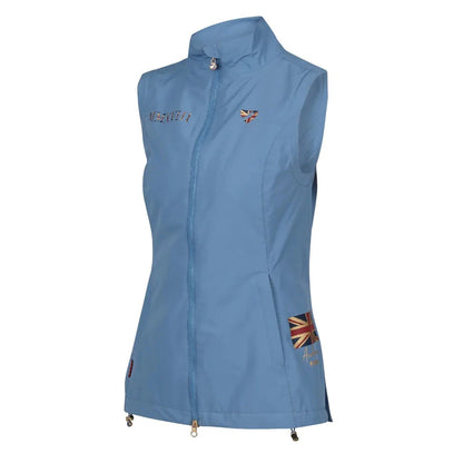 Steel Blue - Side - Aubrion Womens-Ladies Team Riding Gilet