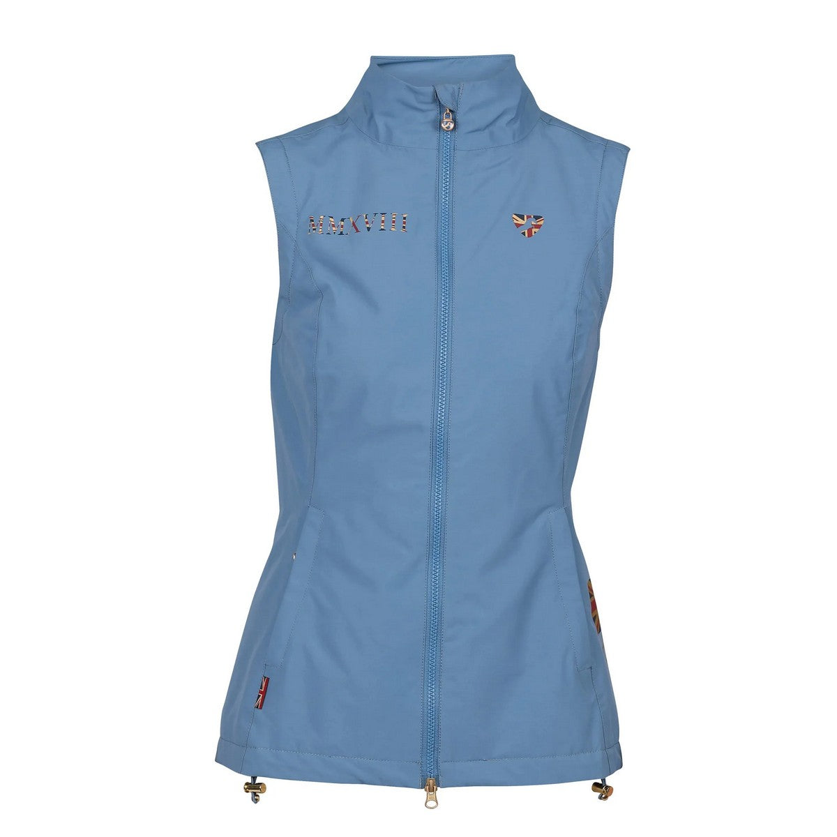 Steel Blue - Front - Aubrion Womens-Ladies Team Riding Gilet