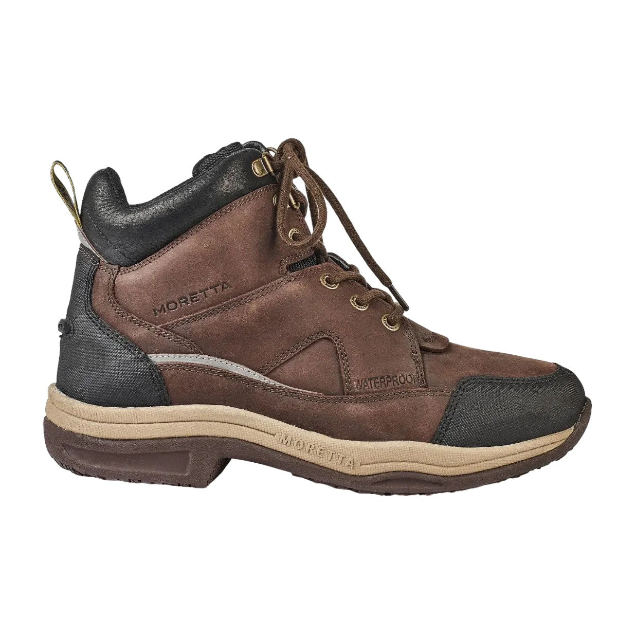 Brown - Lifestyle - Moretta Womens-Ladies Buffalo Leather Ankle Boots