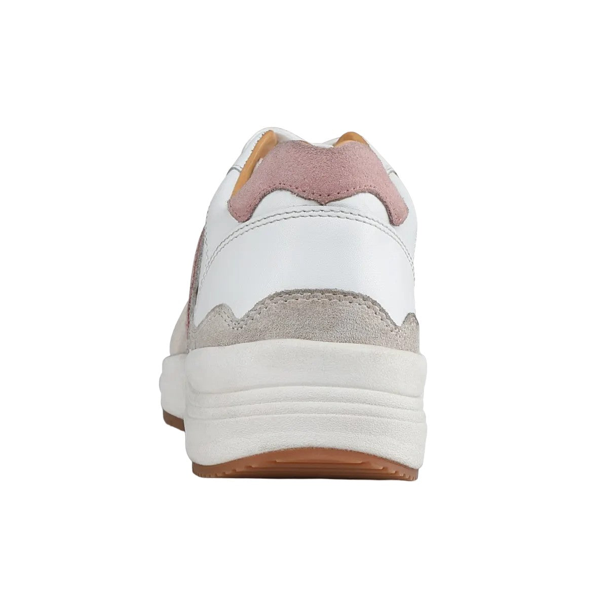 Pink - Back - Moretta Womens-Ladies Alegra Leather Trainers