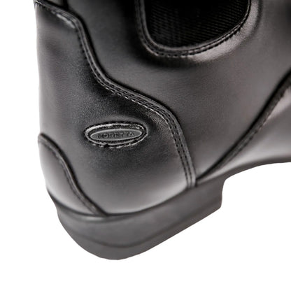 Black - Back - Moretta Womens-Ladies Carmen Paddock Boots