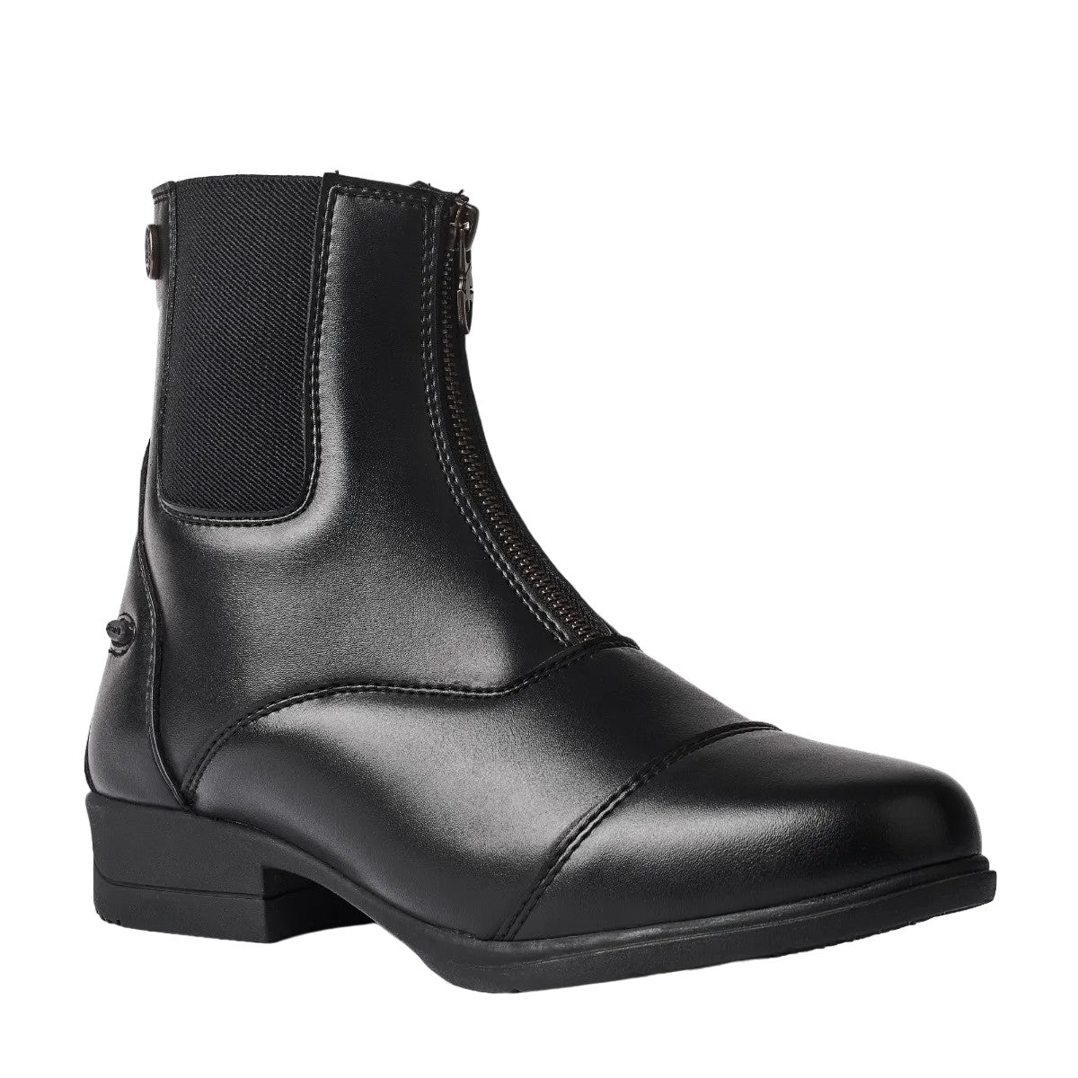 Black - Close up - Moretta Womens-Ladies Carmen Paddock Boots