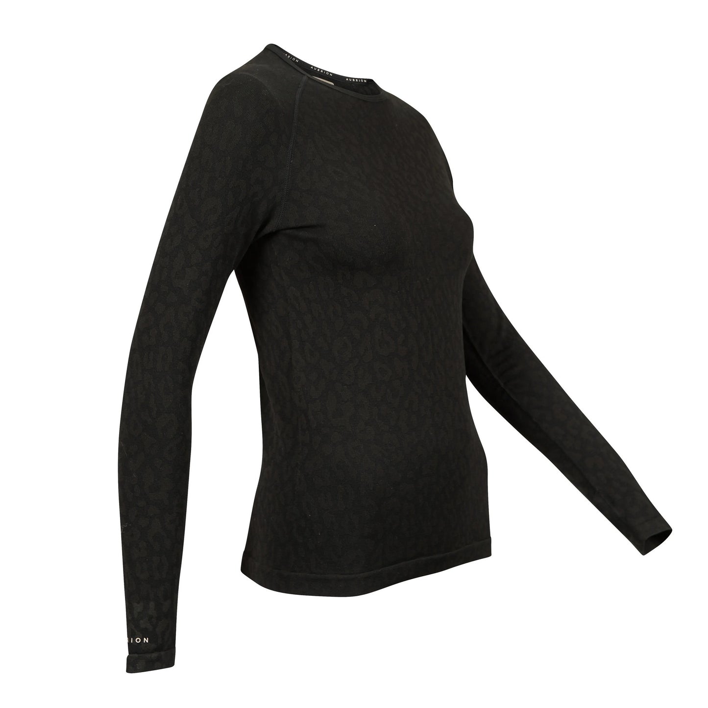 Black - Side - Aubrion Womens-Ladies Balance Seamless Top