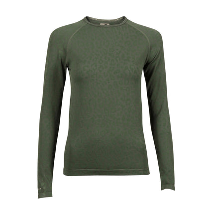 Green - Front - Aubrion Womens-Ladies Balance Seamless Top