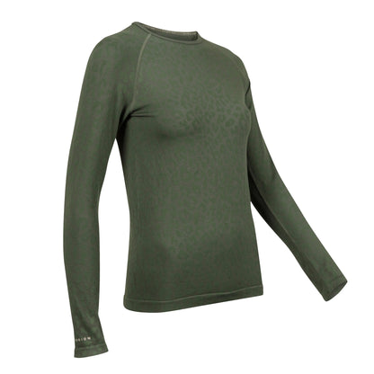 Green - Side - Aubrion Womens-Ladies Balance Seamless Top
