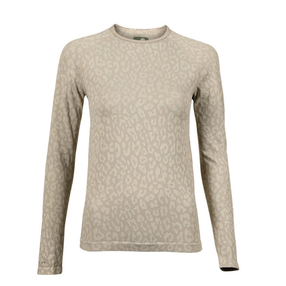 Taupe - Front - Aubrion Womens-Ladies Balance Seamless Top