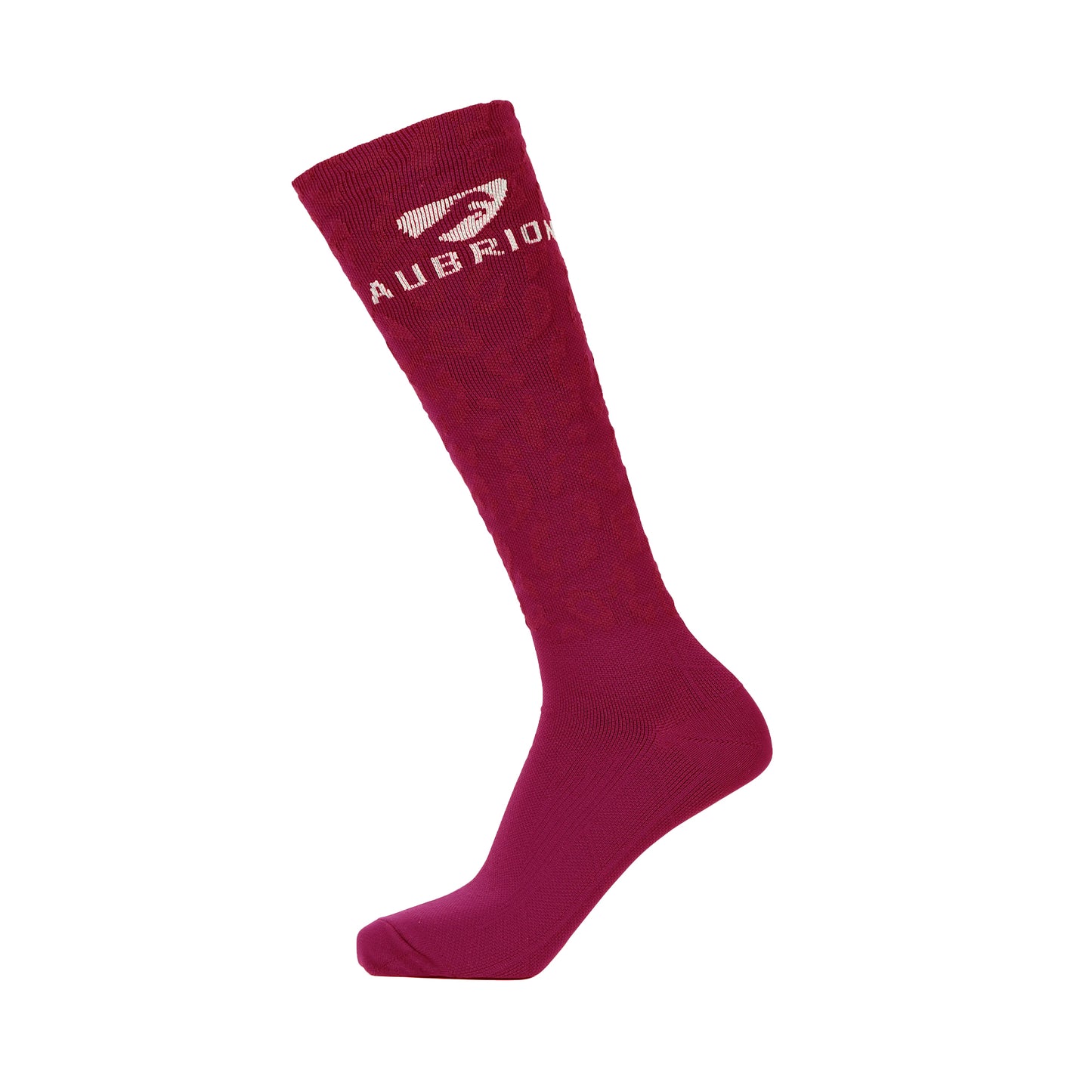 Cerise - Front - Aubrion Unisex Adult Performance Leopard Print Boot Socks