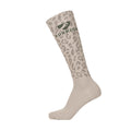 Taupe - Front - Aubrion Unisex Adult Performance Leopard Print Boot Socks