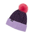 Lilac - Front - Tikaboo Childrens-Kids Heart Bobble Beanie