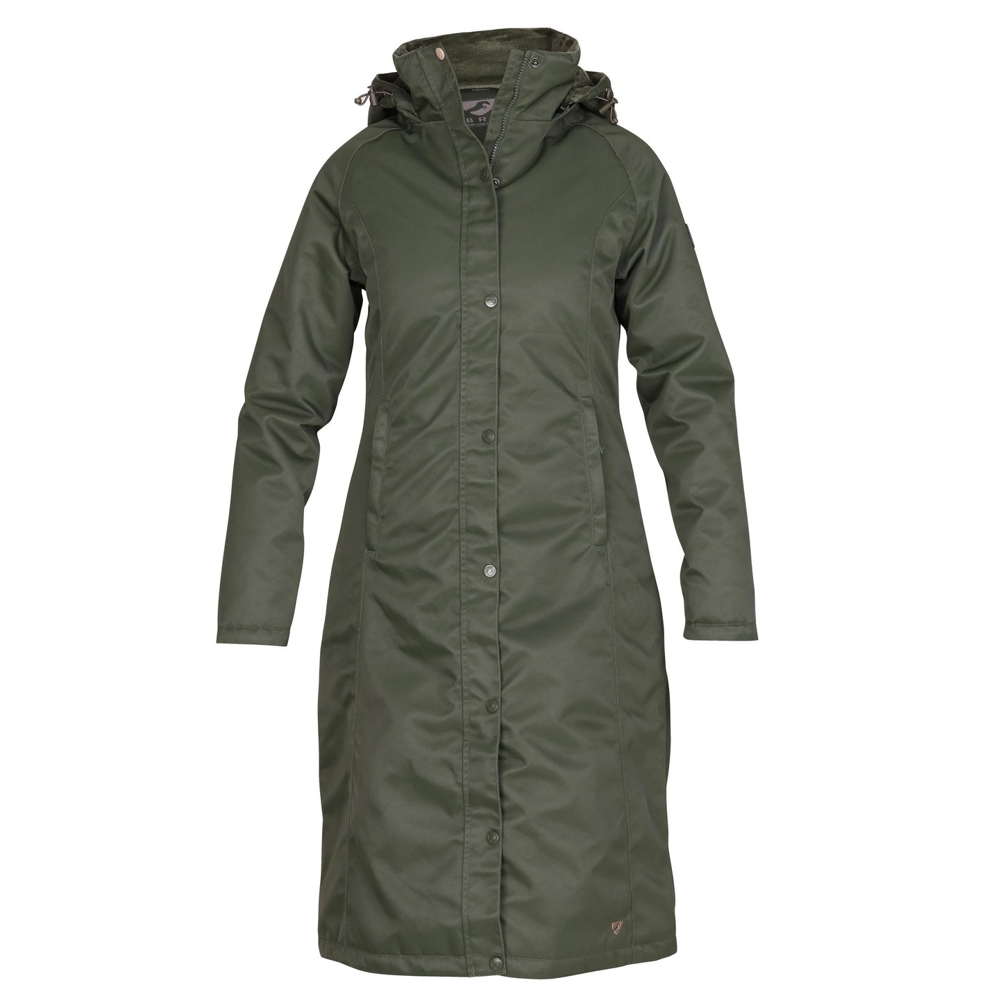 Green - Front - Aubrion Womens-Ladies Halcyon Waterproof Coat