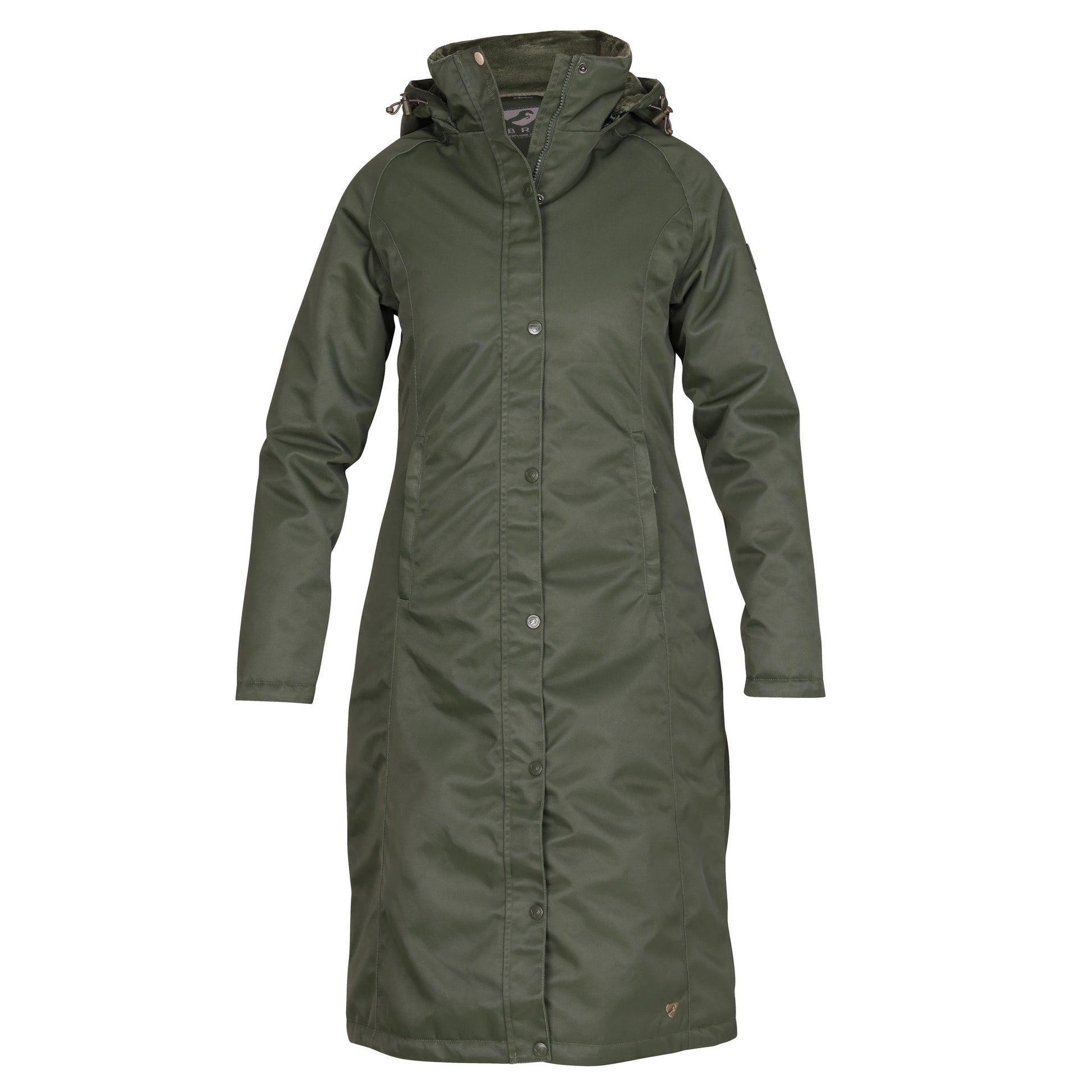Green - Front - Aubrion Womens-Ladies Halcyon Waterproof Coat