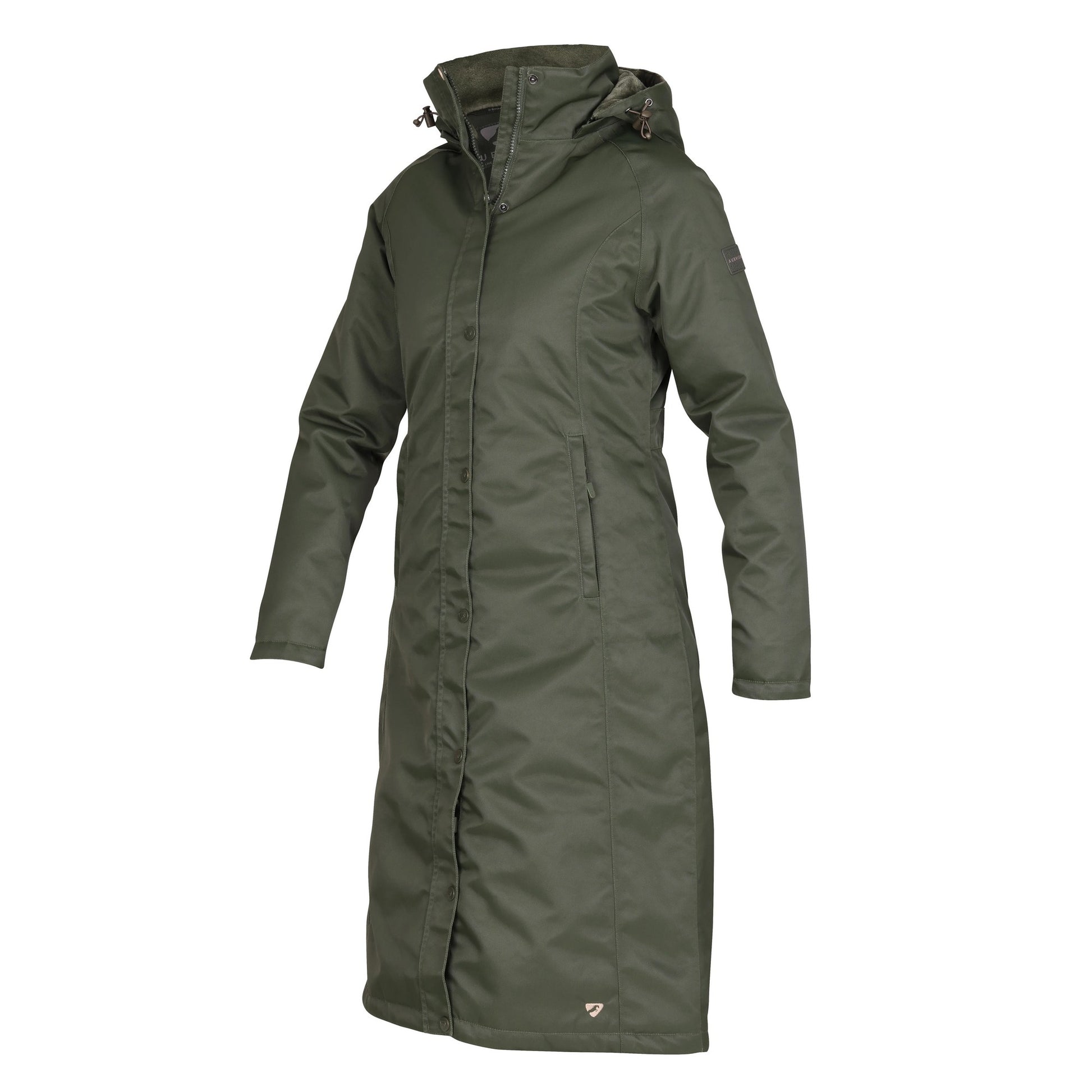 Green - Side - Aubrion Womens-Ladies Halcyon Waterproof Coat