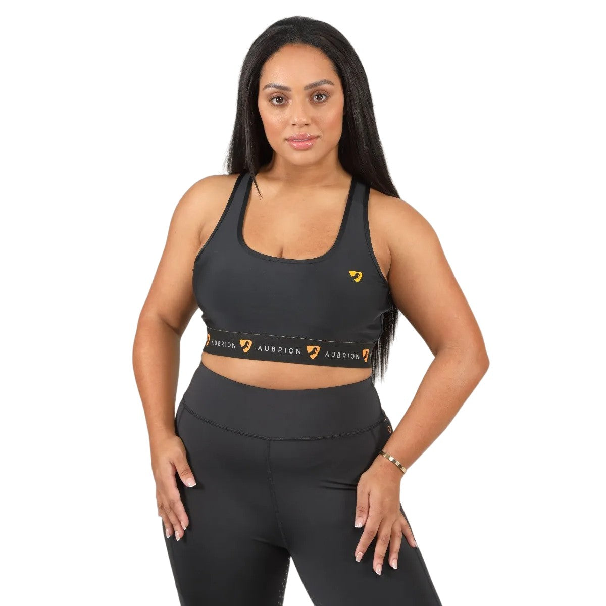 Black - Lifestyle - Aubrion Womens-Ladies Dagenham Sports Bra