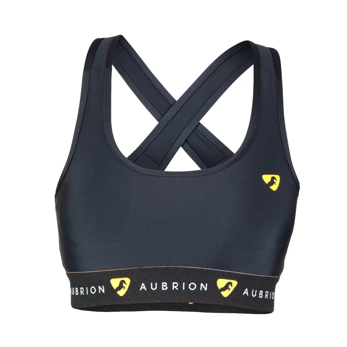 Black - Front - Aubrion Womens-Ladies Dagenham Sports Bra