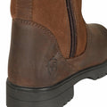 Brown - Lifestyle - Moretta Childrens-Kids Savona Leather Country Boots