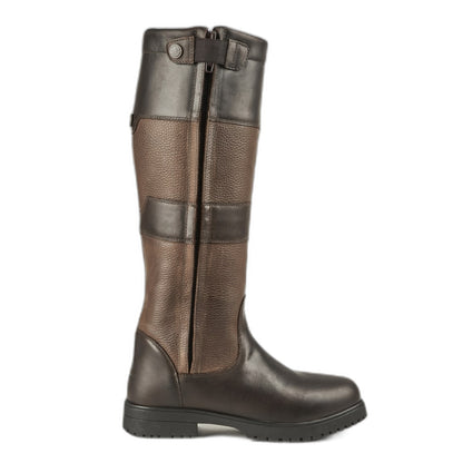 Brown - Side - Moretta Womens-Ladies Bella II Leather Country Boots
