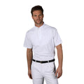 White - Side - Aubrion Mens Tie Keeper Short-Sleeved Shirt