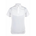 White - Front - Aubrion Mens Tie Keeper Short-Sleeved Shirt
