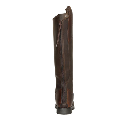 Dark Brown - Back - Moretta Unisex Adult Ventura Lite Leather Winter Riding Boots