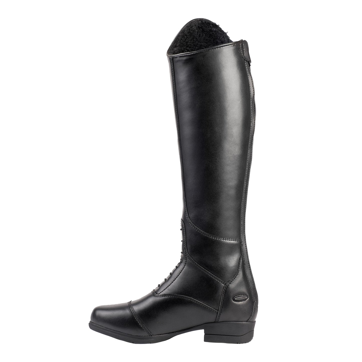 Black - Back - Moretta Womens-Ladies Marta Winter Riding Boots