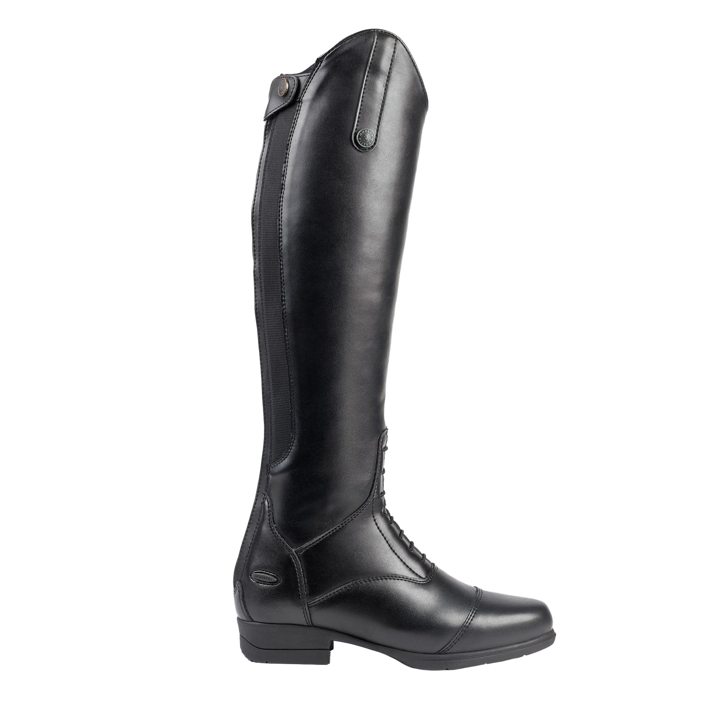 Black - Side - Moretta Womens-Ladies Marta Winter Riding Boots