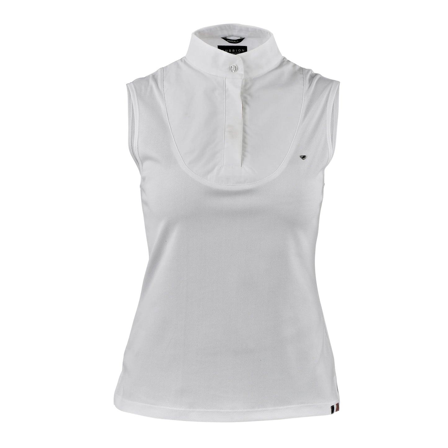 White - Front - Aubrion Womens-Ladies Sleeveless Stock Shirt
