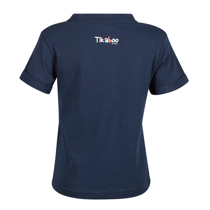 Navy - Back - Tikaboo Childrens-Kids Pony T-Shirt