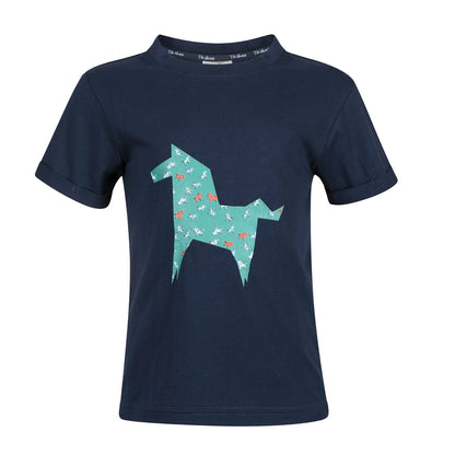 Navy - Front - Tikaboo Childrens-Kids Pony T-Shirt