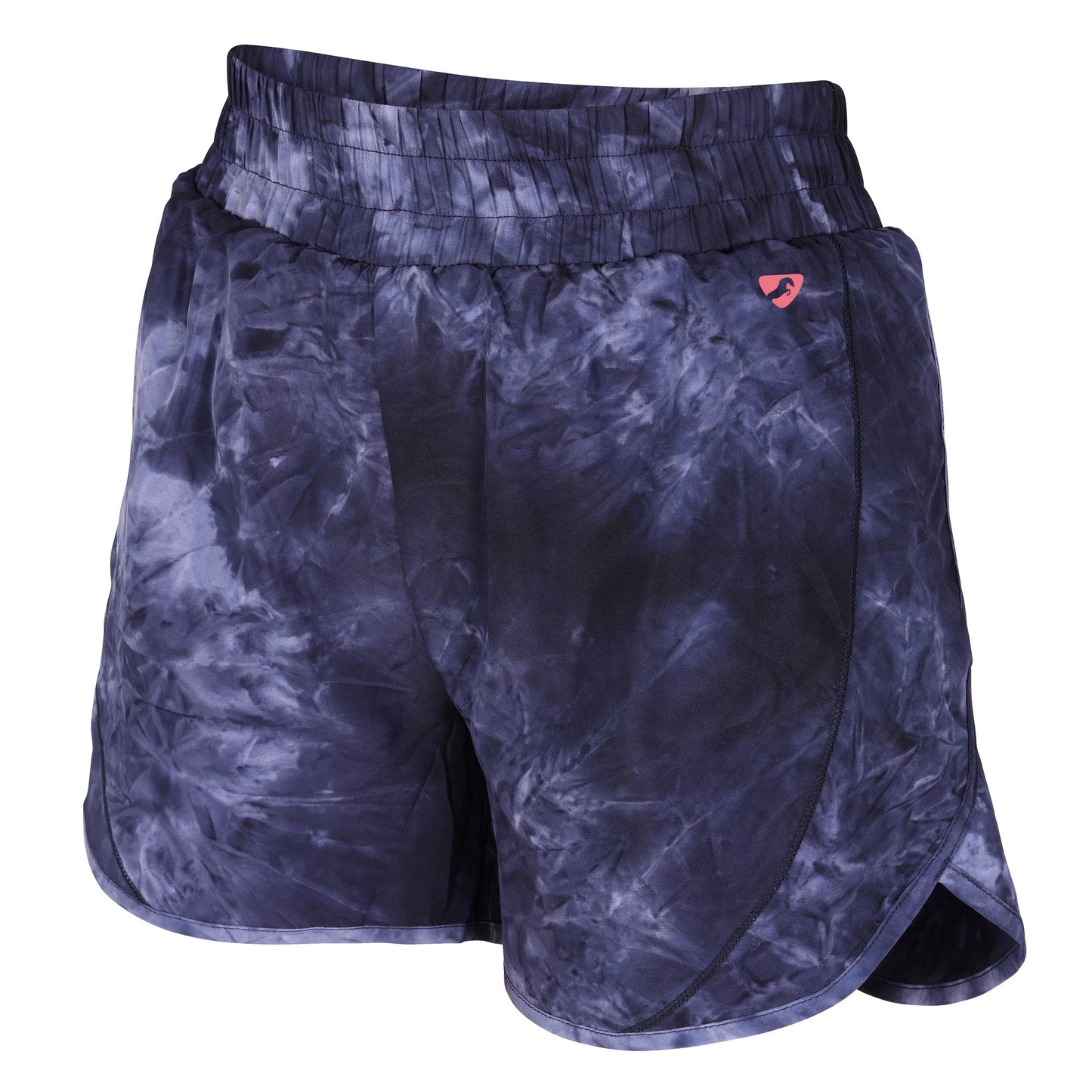 Navy - Front - Aubrion Womens-Ladies Tie Dye Active Shorts
