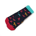 Pink - Front - Tikaboo Children-Kids Horse Bamboo Ankle Socks