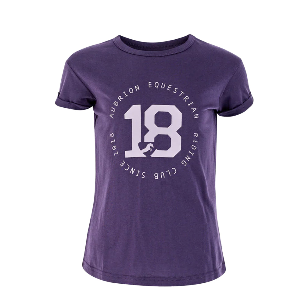 Purple - Front - Aubrion Childrens-Kids Repose T-Shirt